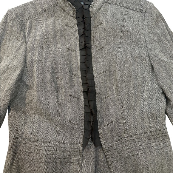 Marc Aurel Women’s Chic Brown Tweed Blazer with Decorative Closure Size 42 EUC - Picture 2 of 4